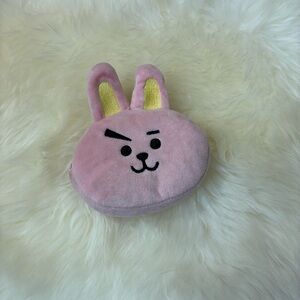 BT21 BTS Pink Cooky Plush Coin Purse Wallet Clutch